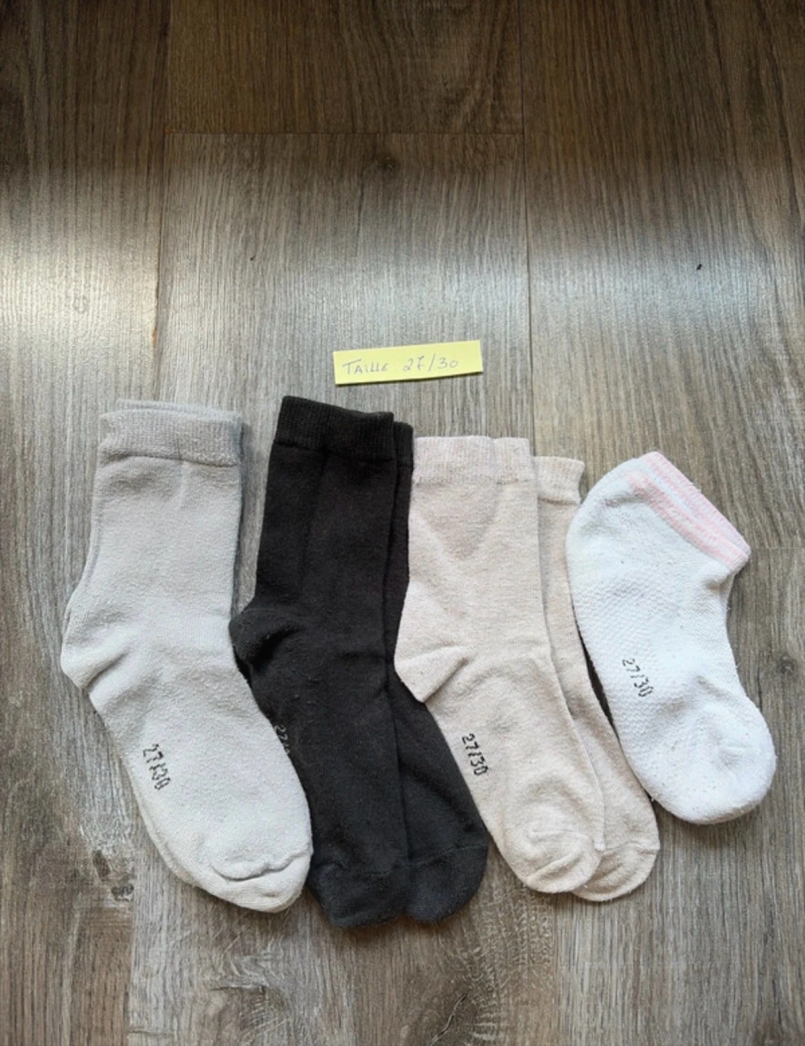 Lot de 4 paire de chaussettes 27/30